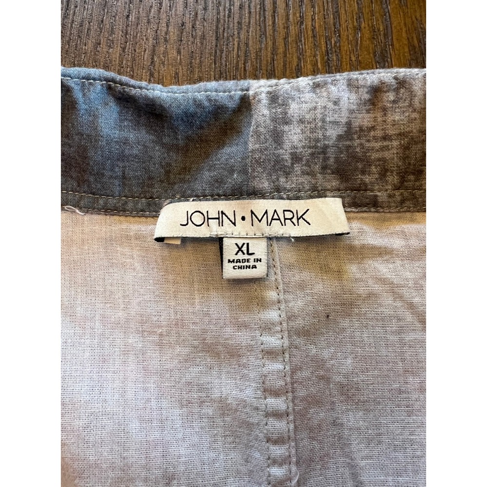John Mark Button Down Tunic 100% Cotton Multicolo… - image 3